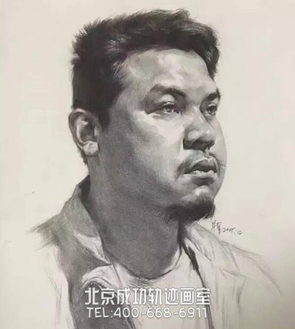 男士素描头像教程