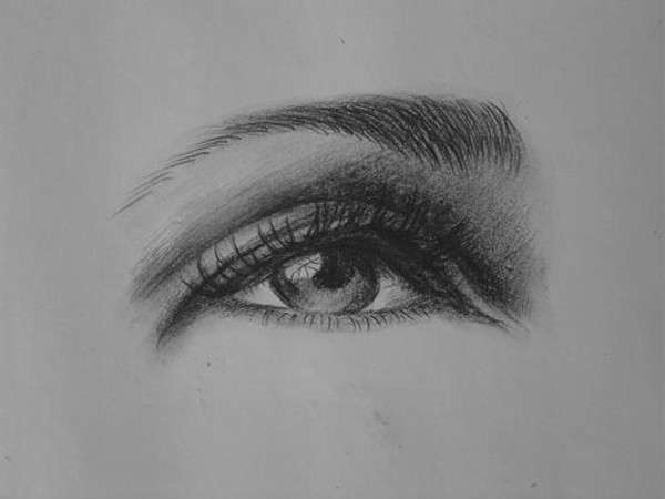 女生素描眼睛的画法步骤是什么