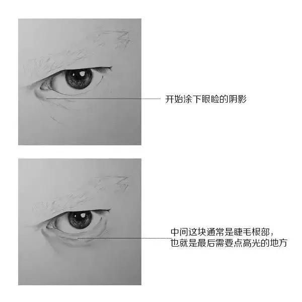超写实眼睛素描画法步骤图解