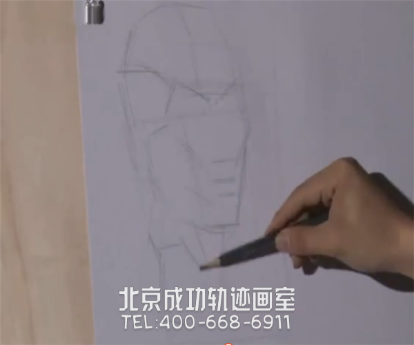 素描石膏像初学步骤图