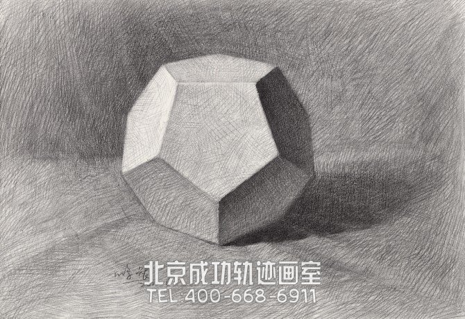 素描几何体阴影怎么打